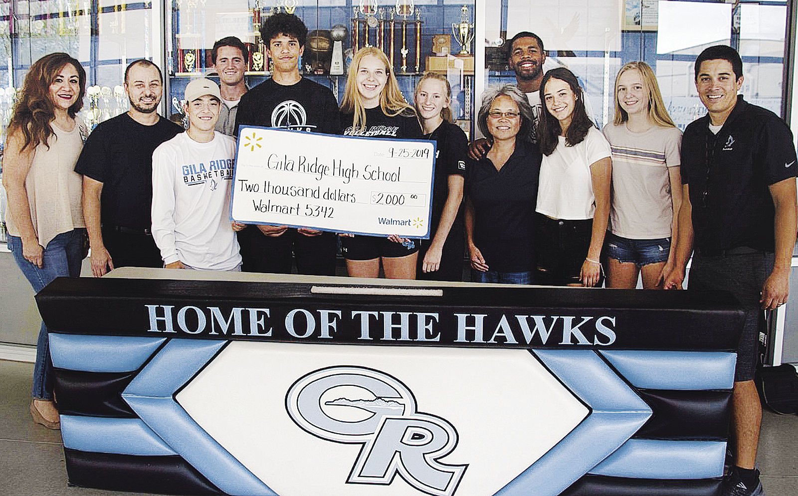 GRHS receives donation funds from Walmart